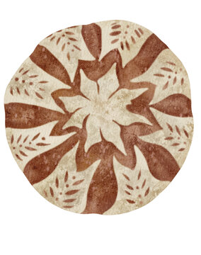 Sourdough illustration with pattern