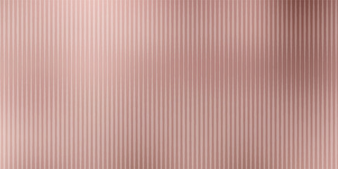 Obraz premium Horizontal banner with a luxurious rose gold metallic texture with soft, vertical light reflections