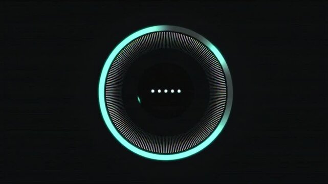 volume knob on black background