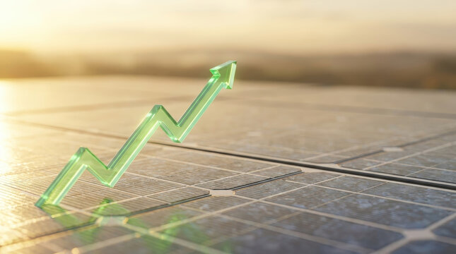 Renewable energy investment climate change growth chart solar panel