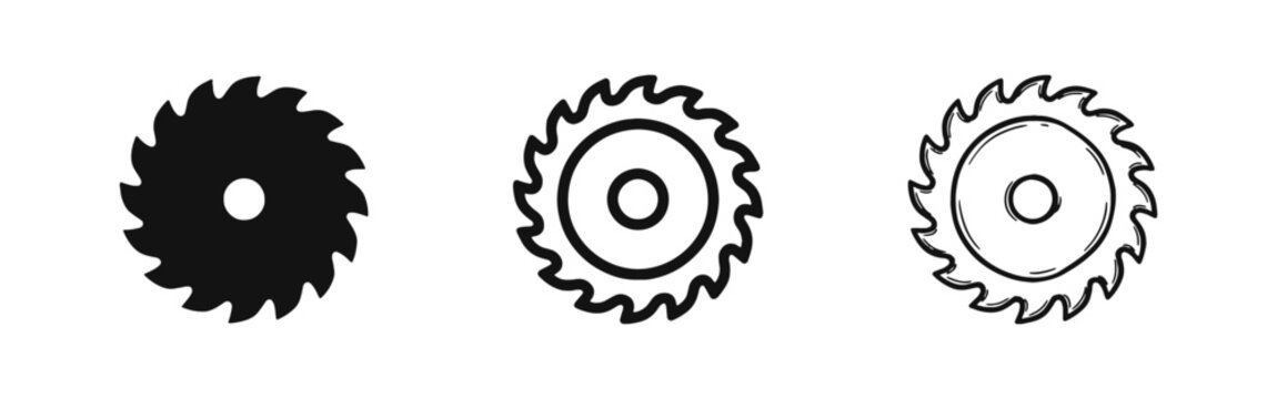 Industrial Circular Saw Blade Tool for Woodworking Icon