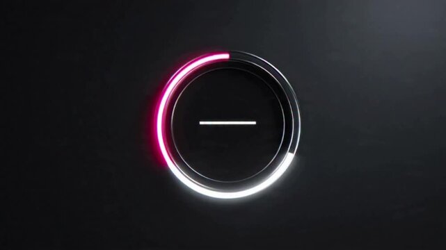 power button on black background