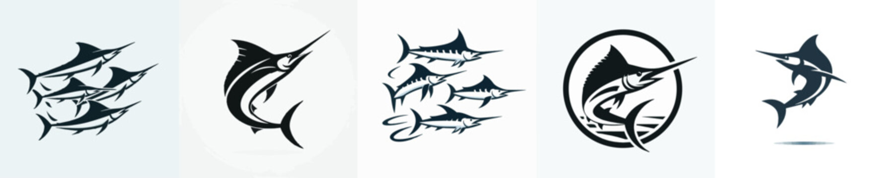 Marlin Fish Silhouette Vector Illustration