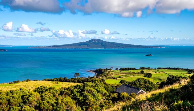 Auckland Rangitoto Island View.