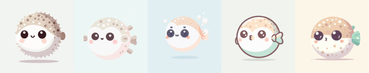 Puffer Fish Vector Illustration © Fajar