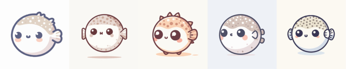Puffer Fish Vector Illustration © Fajar