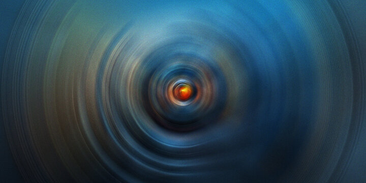 Dynamic blue radial vortex with intense glowing core creating mesmerizing tunnel effect for futuristic digital backgrounds.