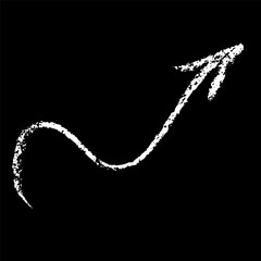 Wave Crayon Hand Drawn Arrow © Anna Babii