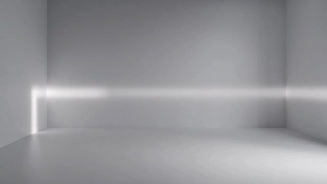 empty shelf with spotlights