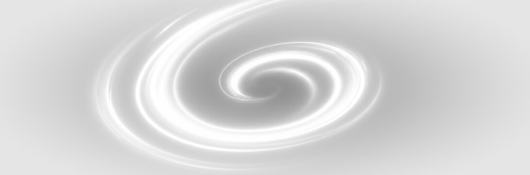 White light wave swirl glowing spiral png overlay transparent element, on transparent background
