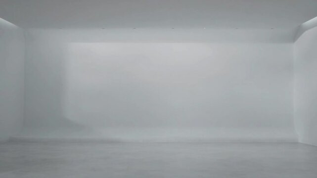 empty white room with white wall