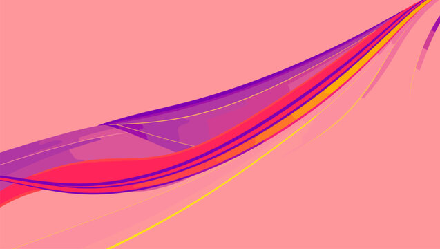 This vibrant, abstract image features flowing ribbons of color, creating a dynamic and modern aesthetic. Ideal for backgrounds, presentations, or grap