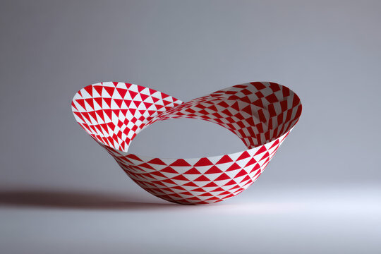 Mobius Strip Illusion Geometric Abstract Art