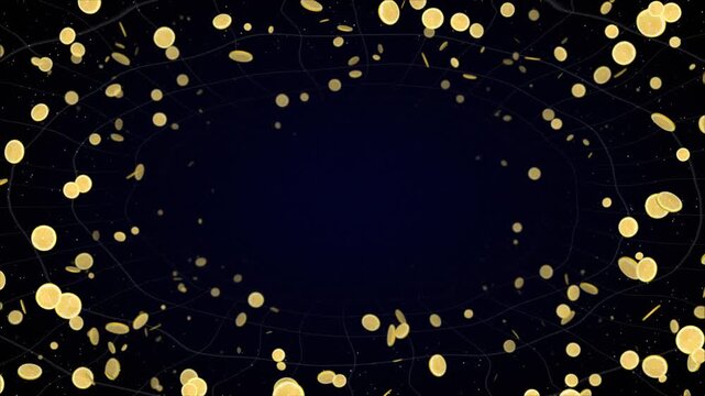 Falling 3D Lemon&rsquo;s Slides Animation, Background, Loop
