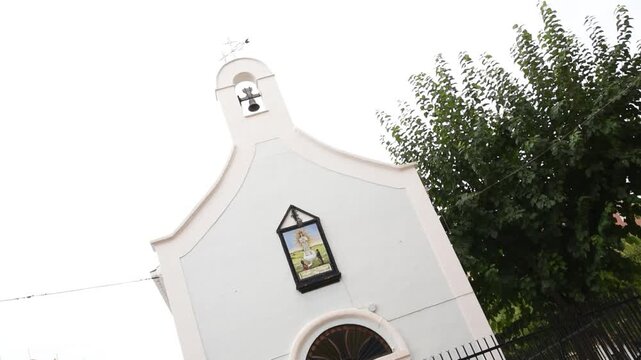Facade of historic La Saleta hermitage shrine in Aldaia Valencia Spain