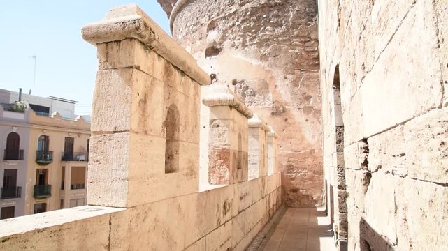 Historic Gothic Towers of Quart in Valencia Europe