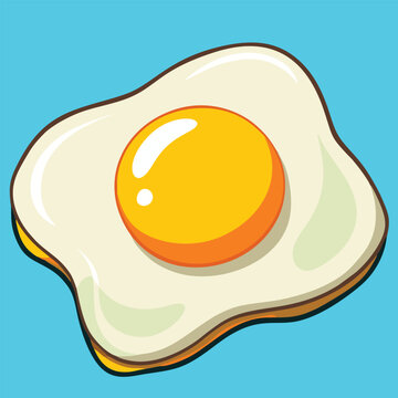 logo design vector illustration icon fried egg