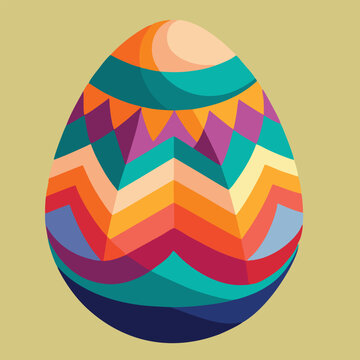 logo design vector illustration icon abstract egg shape geometric patterns