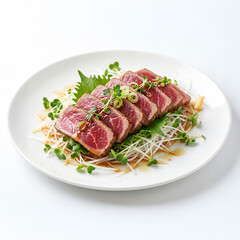 Fototapeta premium Japanese Beef Tataki & Daikon Salad