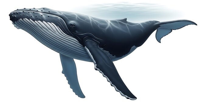 Humpback whale swimming in the ocean with its mouth open marine life whale watching humpback swimming wildlife underwater cetacean plankton