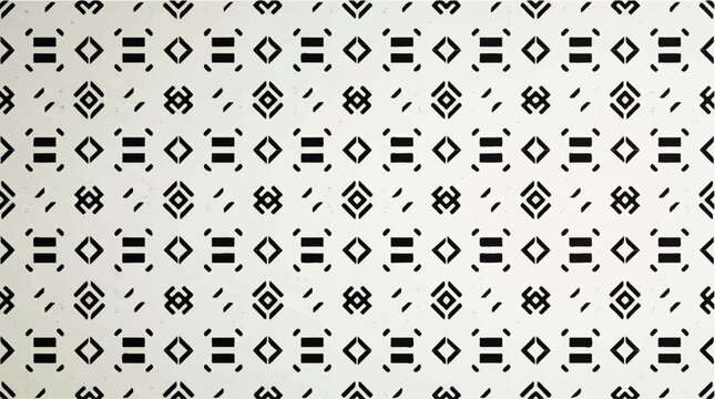 Seamless geometric pattern with small squares and diamond shapes on a light gradient background