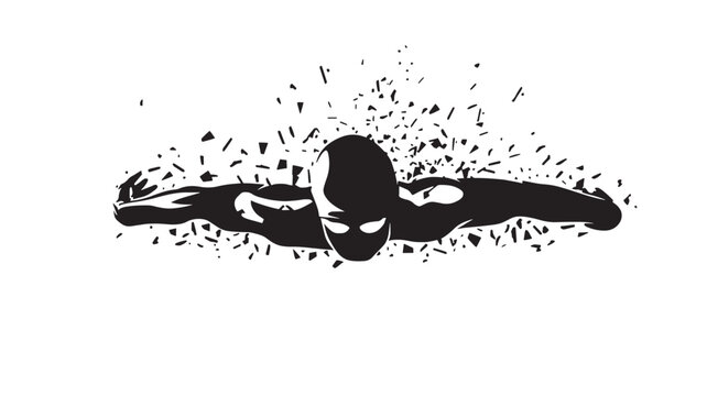 Skull bomb vector icon with black explosion burst and crossed elements for danger and hazard design featuring threat, weapon, explosive with blast