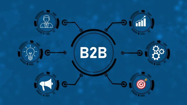 Business, Technology, Internet and network concept. B2B Business company commerce technology marketing concept.