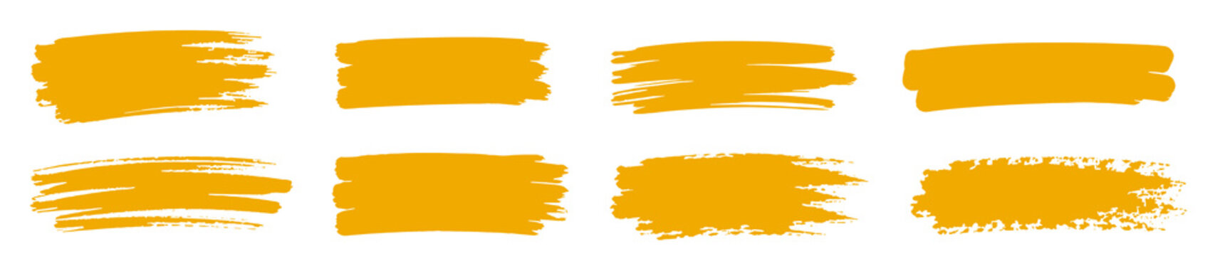 yellow paint brush strokes