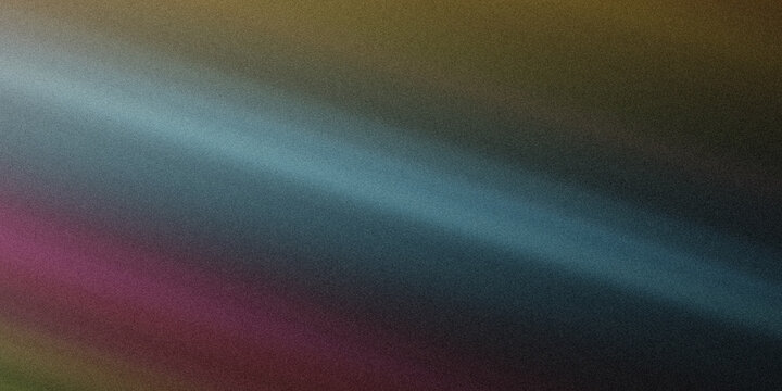 Abstract dark background with diagonal light beam transitioning from vibrant pink to cool blue and green.