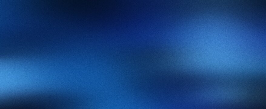 Soft background with original silver film noise. Deep blue color abstract design
