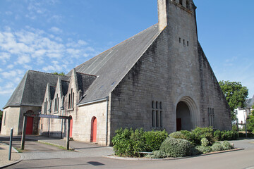 medieval chapel (saint-guénolé) in beg-meil in fouesnant in brittany in france © frdric