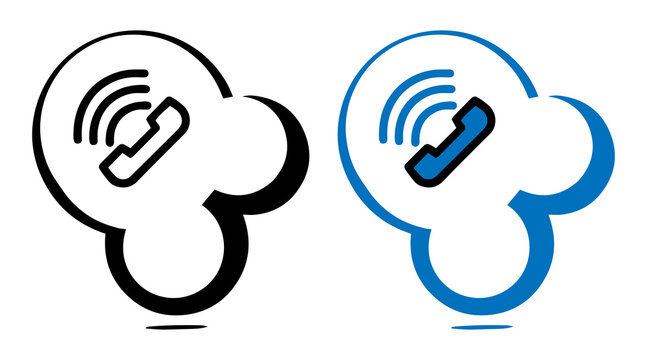 Phone Call Icons &ndash; Contact and Communication Vector Set