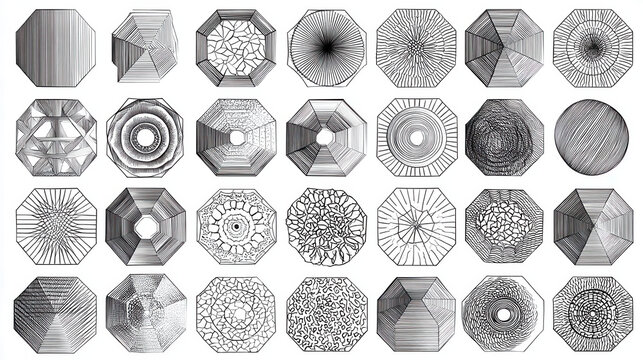 Modern Abstract Octagon Geometric Pattern background