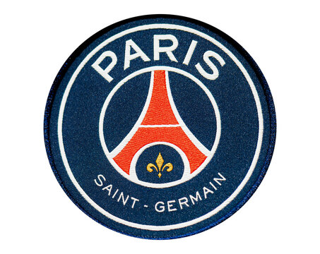 Customized embroidered patch for Paris Saint-Germain football club