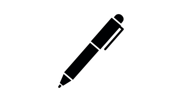 Pen Icon Simple Writing Tool Vector