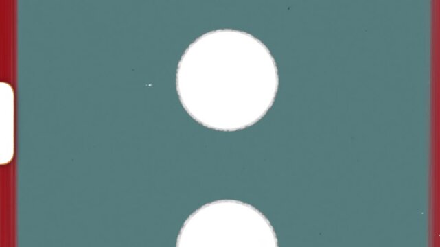 Vintage 8mm Film Overlay With Punch Holes And Sprocket