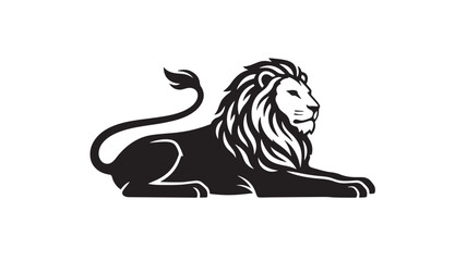 Lion head and body logo vector illustration with roaring expression and flowing mane for sports and branding © Olise