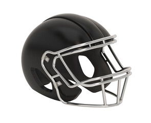 Fototapeta premium Football helmet isolated on transparent background. 3D illustration