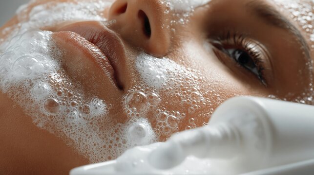 An oxygen bubble carbonated facial mask treatment.