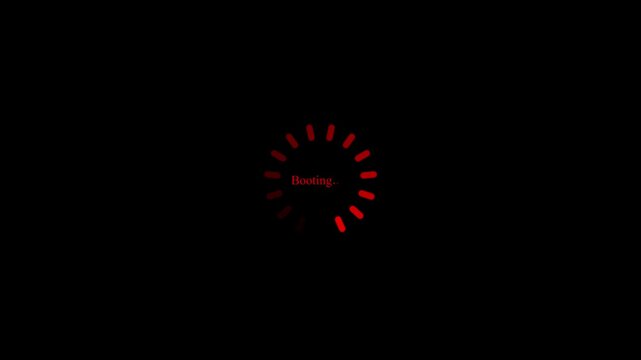 Set of animated circular loading spinners and buffering icons on black and white backgrounds.