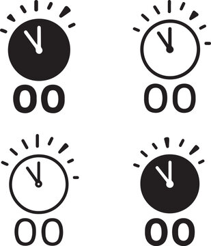 Countdown Midnight Concept Graphic, Countdown Midnight Concept Graphic icon, timer celebration concept, new year countdown, midnight event, festive moment, celebration graphic, party design
