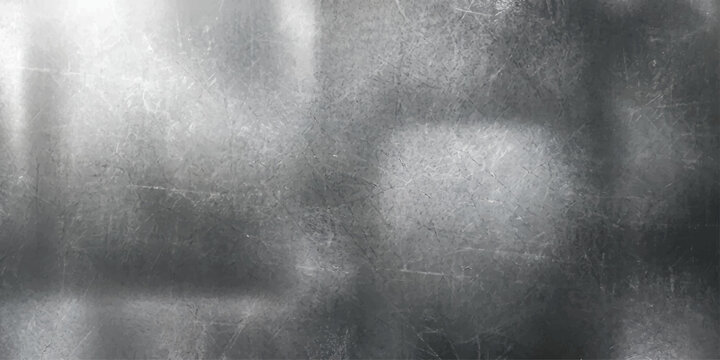 A dark brushed metal plate with a grunge steel texture and aged gray surface creates a rough vintage design pattern on a blank weathered background