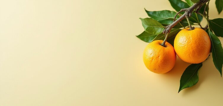 Rama con naranjas. Fondo pantalla. Cabeceras Web. Fruta.