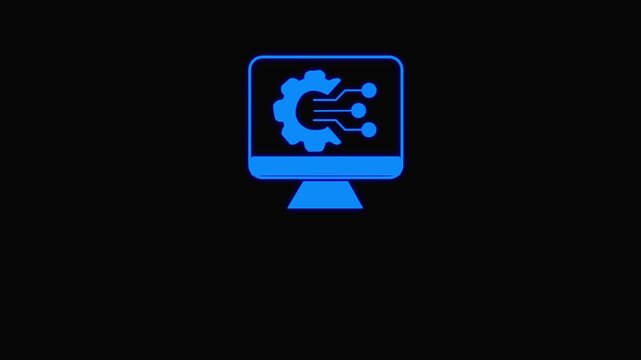 Gear rotation for your business. gear icon technical networking concept