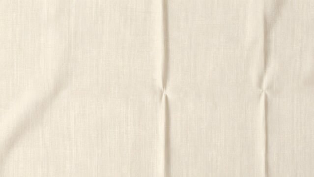 68. A beautiful photorealistic minimalist background of pure cream linen fabric texture filling the entire frame, the natural fiber weave visible in soft detail, gentle wrinkles creating subtle organi
