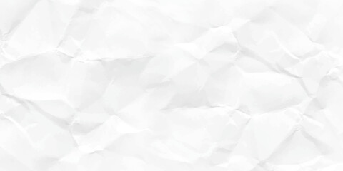 Naklejka premium Paper texture Crumpled White. white background crumpled paper texture, seamless wallpaper. Top view.