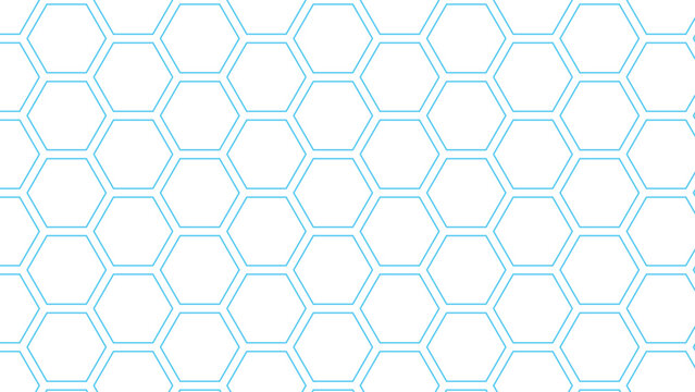 Hexagonal honeycomb pattern design