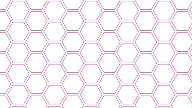 Hexagonal pattern design seamless background