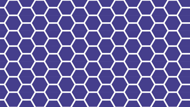 Hexagonal pattern with purple and white color scheme