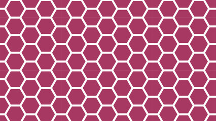 Fototapeta premium Hexagonal pattern with pink and white colors